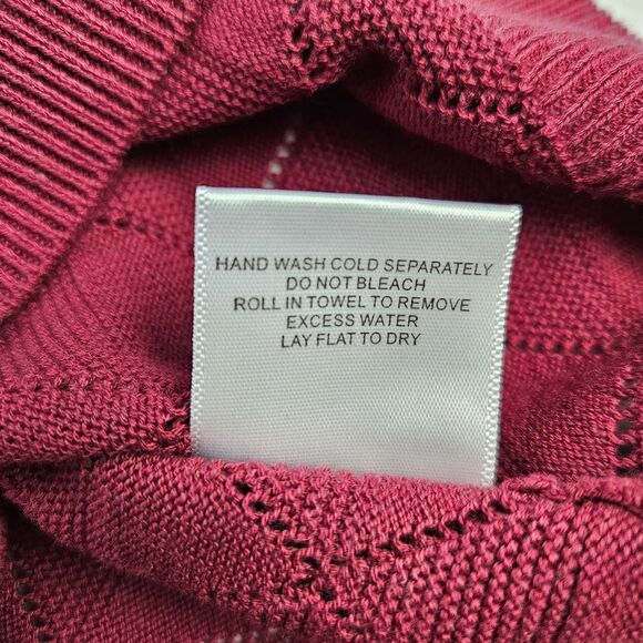 Modcloth Short Sleeve Textured Sweater, Size Mauve, Medium, Excellent Condition - Picture 9 of 15